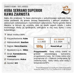 ETYKIETA MANU CAFE - duża - 1 szt.